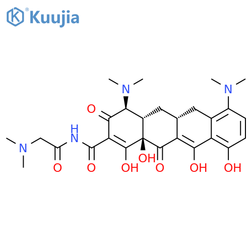 2-Naphthacenecarboxamide,4,7-bis(dimethylamino)-N-[(dimethylamino)acetyl]-1,4,4a,5,5a,6,11,12a-octahydro-3,10,12,12a-tetrahydroxy-1,11-dioxo-,(4S,4aS,5aR,12aS)- (9CI) structure