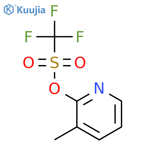 Methanesulfonic acid,1,1,1-trifluoro-, 3-methyl-2-pyridinyl ester structure
