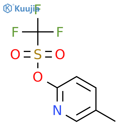 Methanesulfonic acid,1,1,1-trifluoro-, 5-methyl-2-pyridinyl ester structure