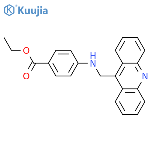 Benzoic acid, 4-[(9-acridinylmethyl)amino]-, ethyl ester structure