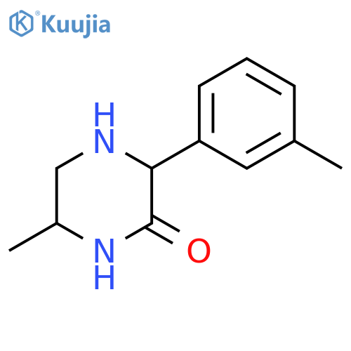 2-Piperazinone, 6-methyl-3-(3-methylphenyl)- structure