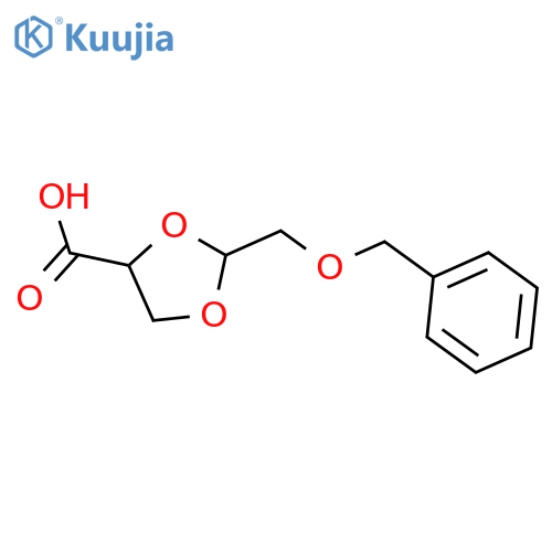 1,3-Dioxolane-4-carboxylic acid, 2-[(phenylmethoxy)methyl]-, (2R,4R)- structure