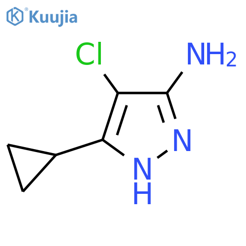 1H-Pyrazol-3-amine, 4-chloro-5-cyclopropyl- structure