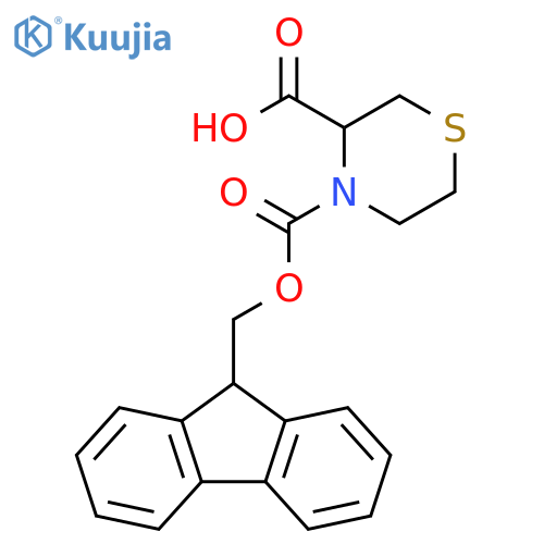 3,4-Thiomorpholinedicarboxylic acid, 4-(9H-fluoren-9-ylmethyl) ester structure