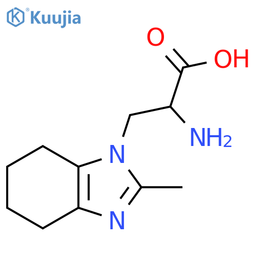 2-amino-3-(2-methyl-4,5,6,7-tetrahydro-1H-1,3-benzodiazol-1-yl)propanoic acid structure