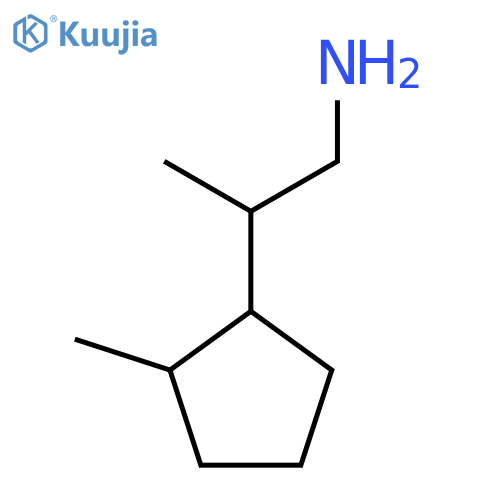 2-(2-Methylcyclopentyl)propan-1-amine structure