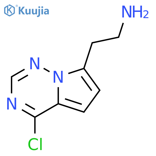 2-{4-chloropyrrolo[2,1-f][1,2,4]triazin-7-yl}ethan-1-amine structure