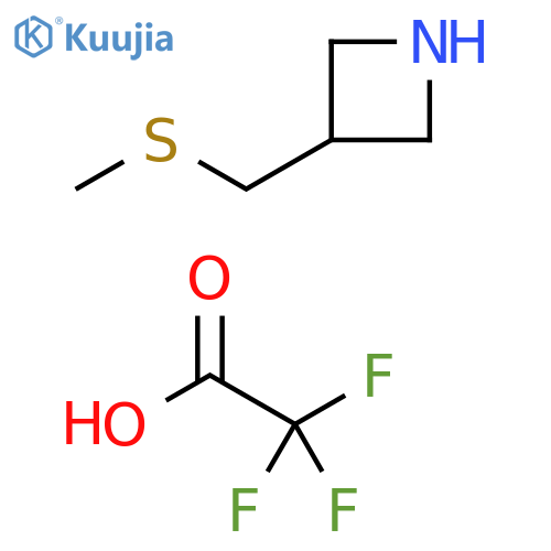 Azetidine, 3-[(methylthio)methyl]-, 2,2,2-trifluoroacetate (1:1) structure