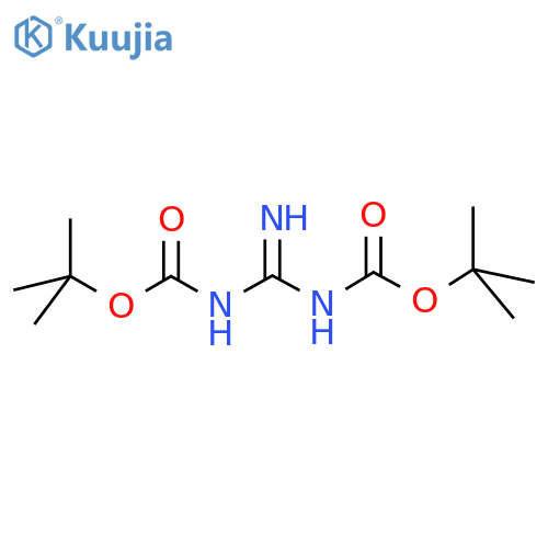 tert-butyl N-({[(tert-butoxy)carbonyl]amino}methanimidoyl)carbamate structure