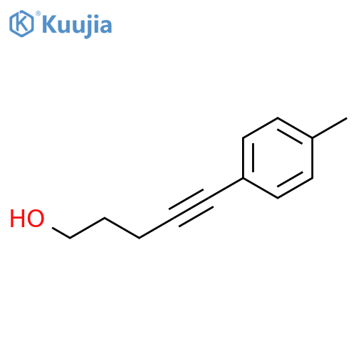 4-Pentyn-1-ol, 5-(4-methylphenyl)- structure