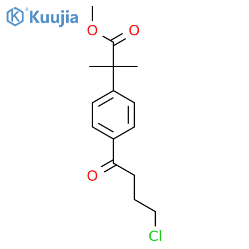 4-(4-Chloro-1-oxobutyl)-a,a-dimethylbenzeneacetic Acid Methyl Ester structure