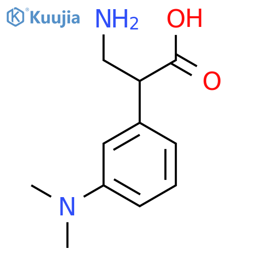 3-amino-2-3-(dimethylamino)phenylpropanoic acid structure