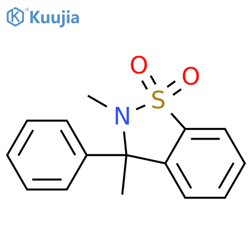 1,2-Benzisothiazole,2,3-dihydro-2,3-dimethyl-3-phenyl-, 1,1-dioxide structure