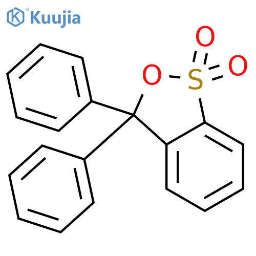 3H-2,1-Benzoxathiole,3,3-diphenyl-, 1,1-dioxide structure