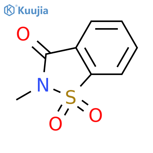2-Methyl-1,1-dioxo-1,2-benzothiazol-3-one structure
