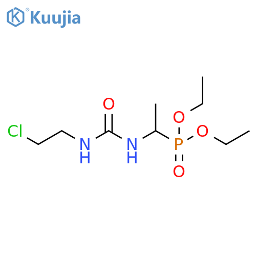 Phosphonic acid, P-[1-[[[(2-chloroethyl)amino]carbonyl]amino]ethyl]-, diethyl ester structure