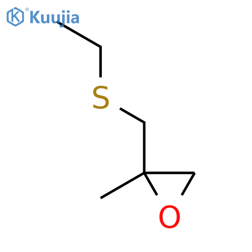 2-(ethylsulfanyl)methyl-2-methyloxirane structure