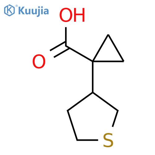 1-(thiolan-3-yl)cyclopropane-1-carboxylic acid structure