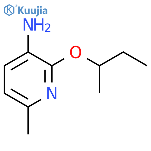 2-(butan-2-yloxy)-6-methylpyridin-3-amine structure