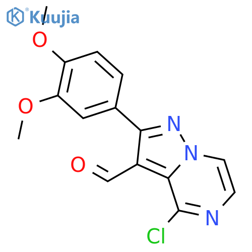 4-Chloro-2-(3,4-dimethoxyphenyl)pyrazolo-1,5-apyrazine-3-carbaldehyde structure