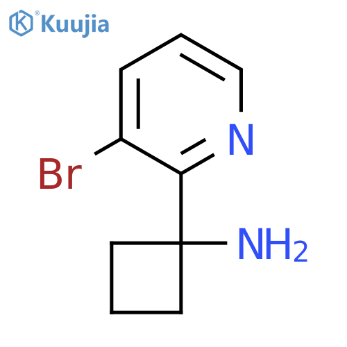 1-(3-bromopyridin-2-yl)cyclobutan-1-amine structure