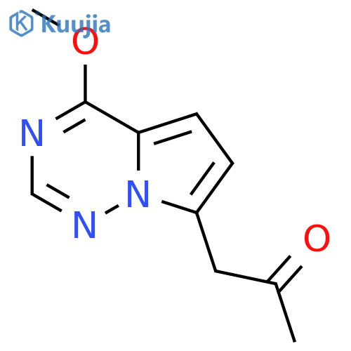 1-{4-methoxypyrrolo[2,1-f][1,2,4]triazin-7-yl}propan-2-one structure