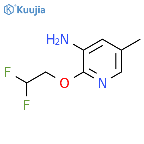 2-(2,2-difluoroethoxy)-5-methylpyridin-3-amine structure