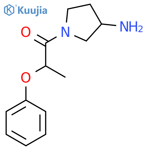 1-(3-Aminopyrrolidin-1-yl)-2-phenoxypropan-1-one structure