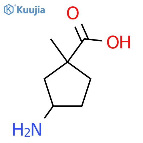 3-amino-1-methylcyclopentane-1-carboxylic acid structure