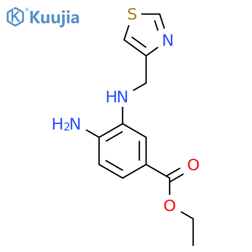 ethyl 4-amino-3-{(1,3-thiazol-4-yl)methylamino}benzoate structure