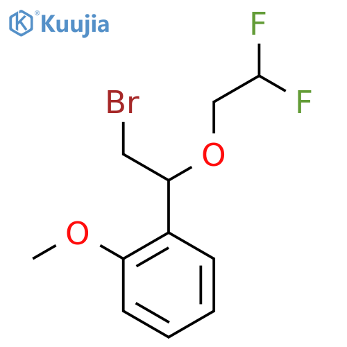 1-2-bromo-1-(2,2-difluoroethoxy)ethyl-2-methoxybenzene structure