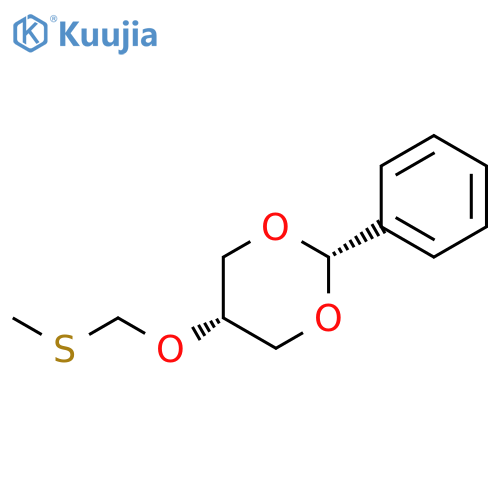1,3-Dioxane, 5-[(methylthio)methoxy]-2-phenyl-, cis- structure