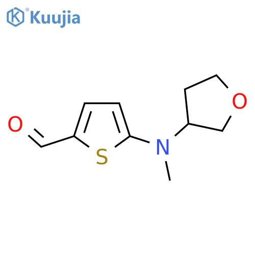 5-[Methyl(oxolan-3-yl)amino]thiophene-2-carbaldehyde structure