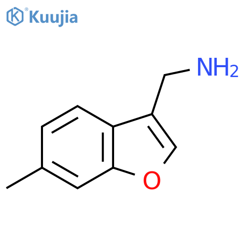 (6-Methyl-1-benzofuran-3-yl)methanamine structure