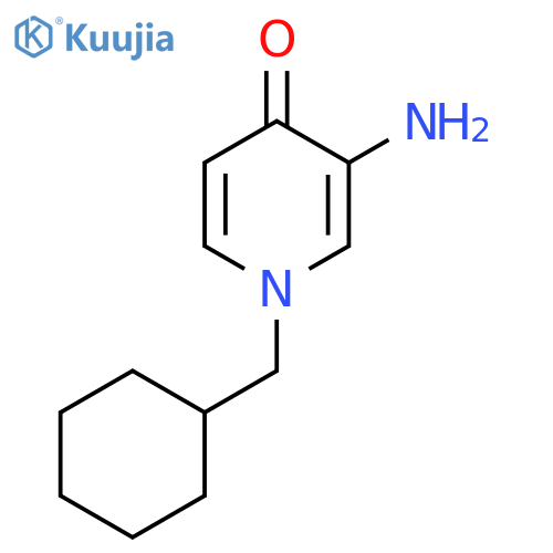 3-amino-1-(cyclohexylmethyl)-1,4-dihydropyridin-4-one structure