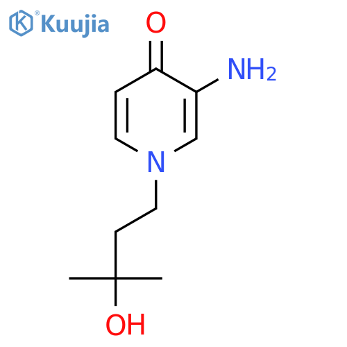 3-Amino-1-(3-hydroxy-3-methylbutyl)-1,4-dihydropyridin-4-one structure