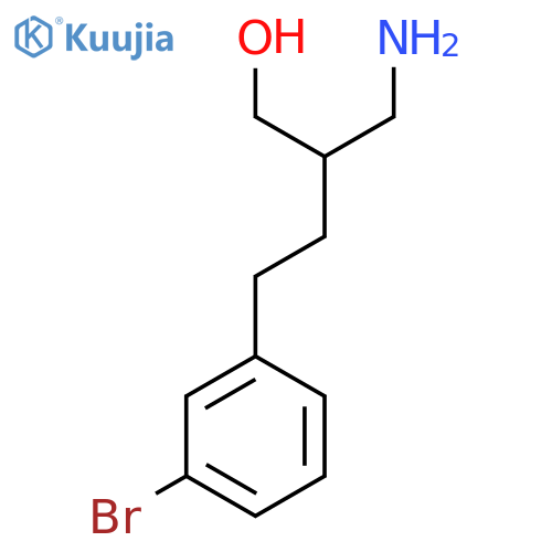 2-(Aminomethyl)-4-(3-bromophenyl)butan-1-ol structure