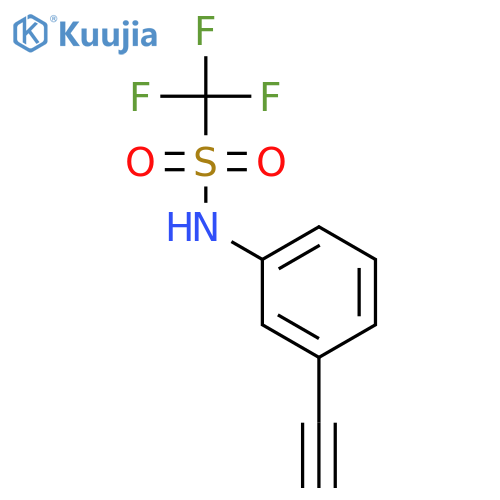 Methanesulfonamide,N-(3-ethynylphenyl)-1,1,1-trifluoro- structure