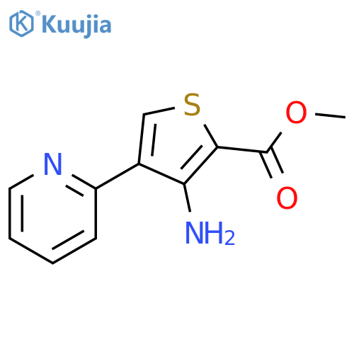 methyl 3-amino-4-(pyridin-2-yl)thiophene-2-carboxylate structure