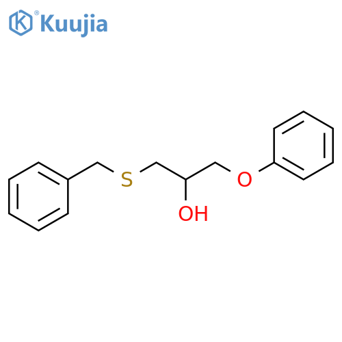 2-Propanol, 1-phenoxy-3-[(phenylmethyl)thio]- structure