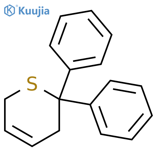 2H-Thiopyran, 3,6-dihydro-2,2-diphenyl- structure