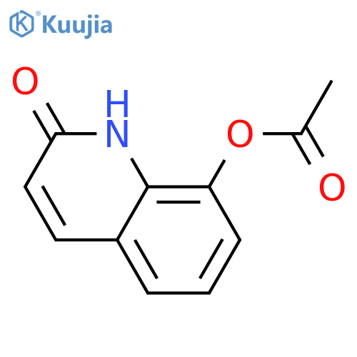 2-oxo-1,2-dihydroquinolin-8-yl acetate structure