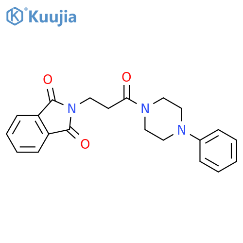 2-3-oxo-3-(4-phenylpiperazin-1-yl)propyl-2,3-dihydro-1H-isoindole-1,3-dione structure