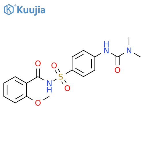 Benzamide,N-[[4-[[(dimethylamino)carbonyl]amino]phenyl]sulfonyl]-2-methoxy- structure