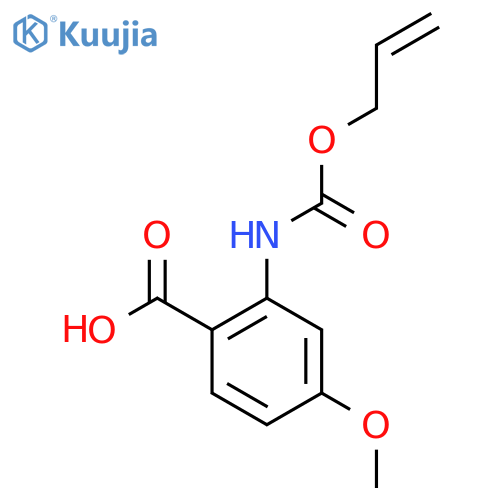 4-methoxy-2-{(prop-2-en-1-yloxy)carbonylamino}benzoic acid structure