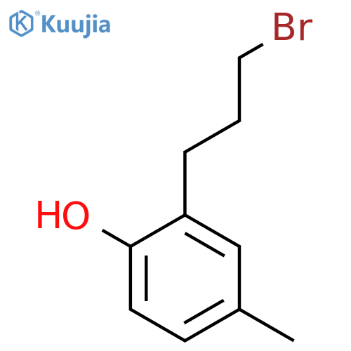 2-(3-Bromopropyl)-4-methylphenol structure