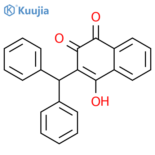 1,4-Naphthalenedione,2-(diphenylmethyl)-3-hydroxy- structure