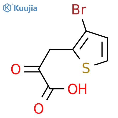 3-(3-BROMOTHIOPHEN-2-YL)-2-OXOPROPANOIC ACID structure
