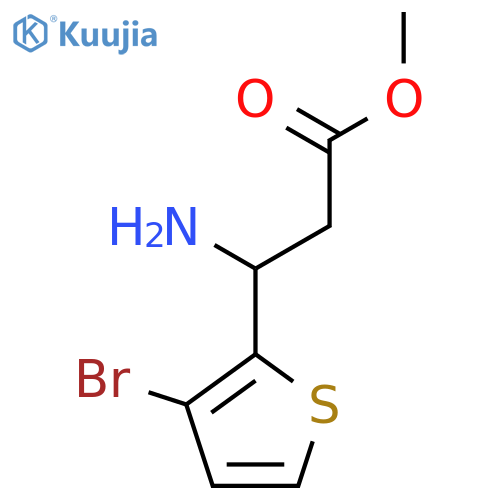 methyl 3-amino-3-(3-bromothiophen-2-yl)propanoate structure