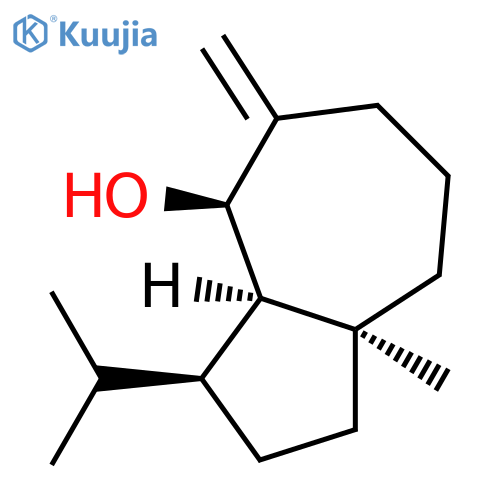 4-Azulenol,decahydro-8a-methyl-5-methylene-3-(1-methylethyl)-, (3S,3aR,4R,8aS)- structure